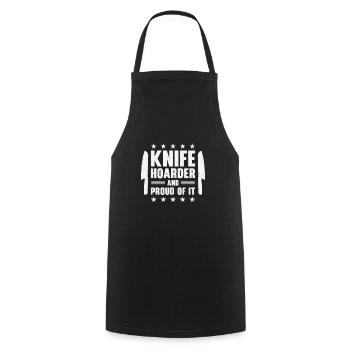 Couteaux collecteurs de couteaux - Tablier de cuisine - noir - Devant - AI Model Male 185 dark (185cm)