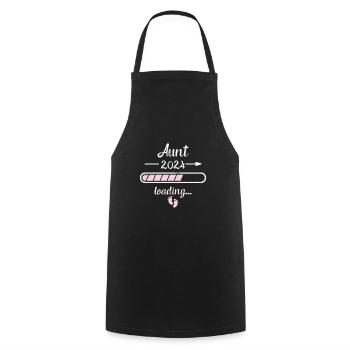 Aunt 2024 Loading Pregnancy Auntie Birth - Cooking Apron - black - Front - AI Model Male 185 dark (185cm)