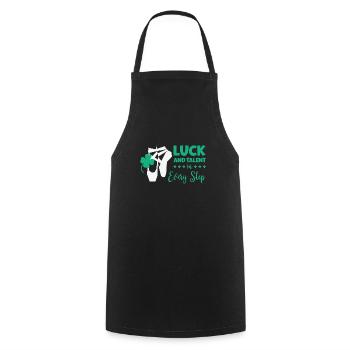 Ballet de la Saint-Patrick Danseur Shamrock Clover - Tablier de cuisine - noir - Devant - AI Model Male 185 dark (185cm)