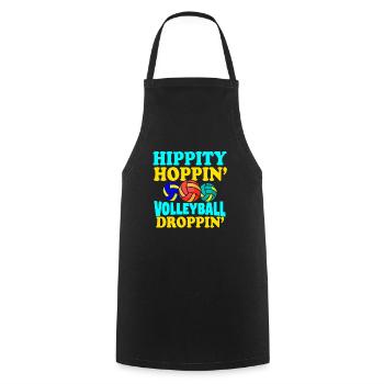 Easter Volleyball Holiday Rabbit Sport - Cooking Apron - black - Front - AI Model Male 185 dark (185cm)