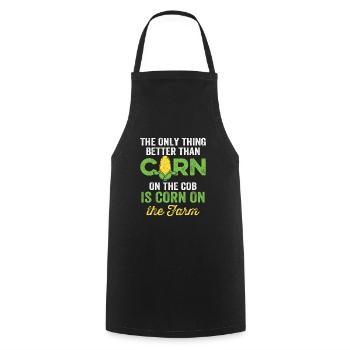Corn Agriculture Crops Farming Farmer - Cooking Apron - black - Front - AI Model Male 185 dark (185cm)