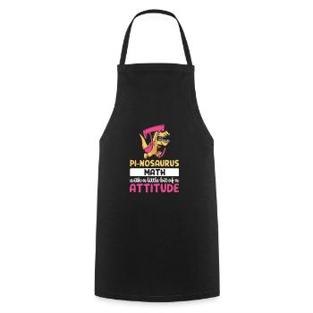Pi-nosaurus math avec un peu de posture - Tablier de cuisine - noir - Devant - AI Model Male 185 dark (185cm)