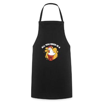 Pi Day Math Pie Chicken Pot Pi Number - Cooking Apron - black - Front - AI Model Male 185 dark (185cm)