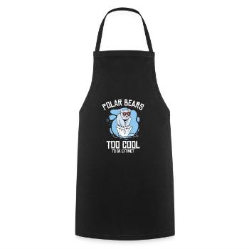 World Wildlife Day Polar Bear Arctic Wildlife - Cooking Apron - black - Front - AI Model Male 185 dark (185cm)