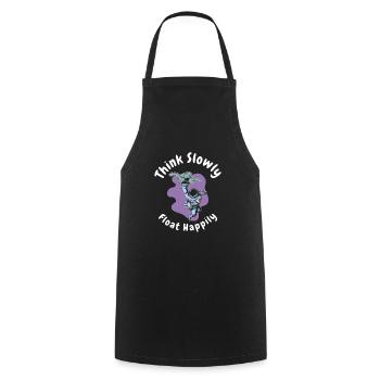 Space Astronaut Floating Wildlife Reptile Sea - Cooking Apron - black - Front - AI Model Male 185 dark (185cm)