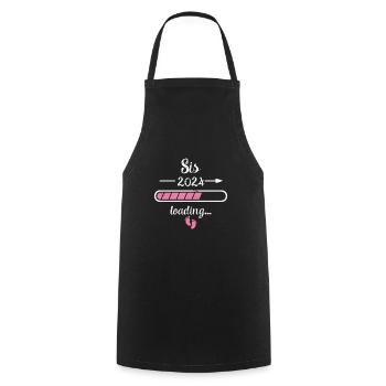 Sis 2024 Chargement Grossesse Naissance Soeur - Tablier de cuisine - noir - Devant - AI Model Male 185 dark (185cm)