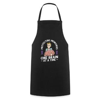 Alzheimer's Awareness Brain Doctors Health - Cooking Apron - black - Front - AI Model Male 185 dark (185cm)