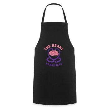 Infirmière Alzheimer’s Awareness Medical - Tablier de cuisine - noir - Devant - AI Model Male 185 dark (185cm)