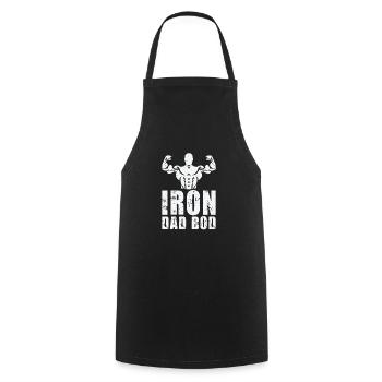 Fitness Fathers Day Gym Workout Training Coach - Cooking Apron - black - Front - AI Model Male 185 dark (185cm)