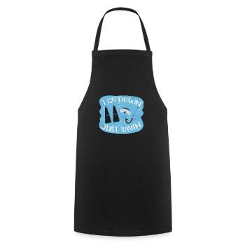 Scuba Diving Snorkeling Diving Enthusiast - Cooking Apron - black - Front - AI Model Male 185 dark (185cm)