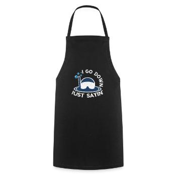Scuba Diving Snorkeling Diving Enthusiast - Cooking Apron - black - Front - AI Model Male 185 dark (185cm)