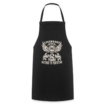 Birthday shirt for 62 year old legend honorary day - Cooking Apron - black - Front - AI Model Male 185 dark (185cm)