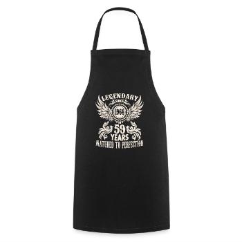 Funny birthday shirt for 59 year old saying - Cooking Apron - black - Front - AI Model Male 185 dark (185cm)