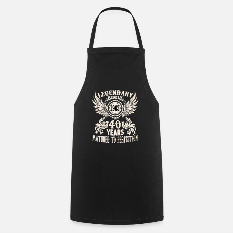 Une légende devient une chemise d’anniversaire de 40 ans pour un - Tablier de cuisine - noir