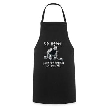 Viking Sports Fan Musculation Fitness Viking - Tablier de cuisine - noir - Devant - AI Model Male 185 dark (185cm)