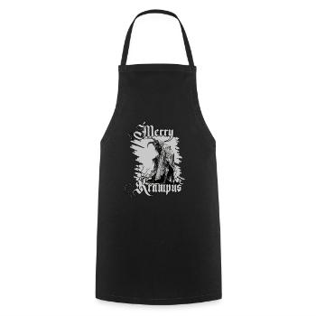 Krampus Shirt Symbol des Weihnachtsgrauens - Kochschürze - Schwarz - Vorne - AI Model Male 185 dark (185cm)