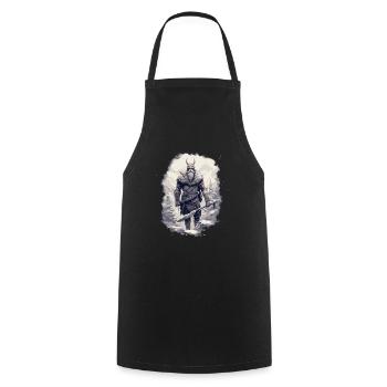 Viking Pride Wahalla Norse warrior tradition. - Cooking Apron - black - Front - AI Model Male 185 dark (185cm)