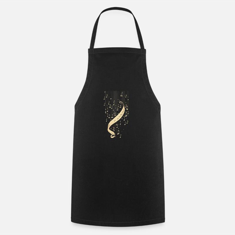 NOTES MUSIQUES - Tablier de cuisine - noir