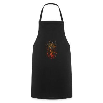 Music Classic Notes - Tablier de cuisine - noir - Devant - AI Model Male 185 dark (185cm)