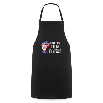 North Korean Pride North Korea Flag Grown North - Cooking Apron - black - Front - AI Model Male 185 dark (185cm)