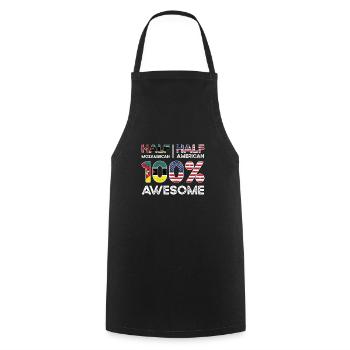 Mozambican American Patriot USA Grown Mozambique - Cooking Apron - black - Front - AI Model Male 185 dark (185cm)