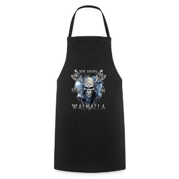 Walhalla Krieger Das Geschenk für Asgard-Jünger - Kochschürze - Schwarz - Vorne - AI Model Male 185 dark (185cm)