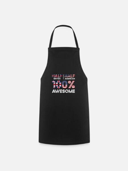 British American Patriot USA Grown United Kingdom - Cooking Apron - black