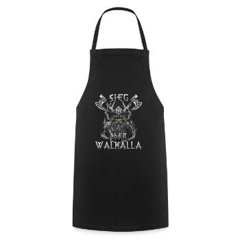 Walhalla Erbe Geschenk für Wikinger Fans - Kochschürze - Schwarz - Vorne - AI Model Male 185 dark (185cm)