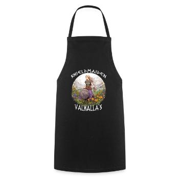 Walhalla Maidens Geschenk für Freya's Kriegerinnen - Kochschürze - Schwarz - Vorne - AI Model Male 185 dark (185cm)
