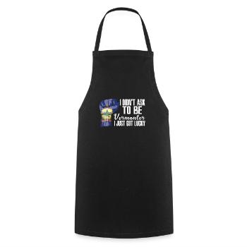 Vermonter American US Patriot USA Grown Vermont - Cooking Apron - black - Front - AI Model Male 185 dark (185cm)