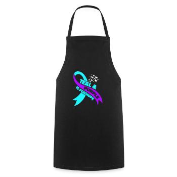Mental Health Support 988 Suicide Prevention Week - Cooking Apron - black - Front - AI Model Male 185 dark (185cm)