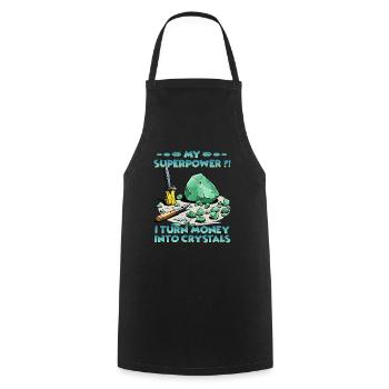 T-shirt Fans de cristal Cultiver soi-même de - Tablier de cuisine - noir - Devant - AI Model Male 185 dark (185cm)