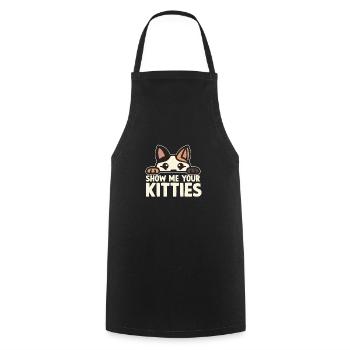 Lustiges Katzenhemd Katze Spruch Kätzchen Fans - Kochschürze - Schwarz - Vorne - AI Model Male 185 dark (185cm)