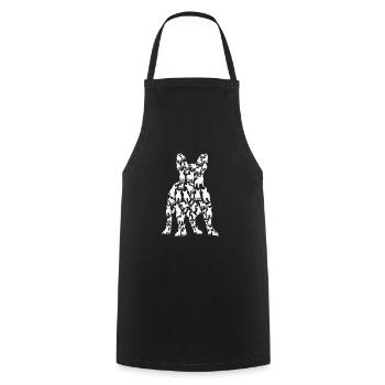French Bulldog Dog French Bulldog Frenchie Mom - Cooking Apron - black - Front - AI Model Male 185 dark (185cm)