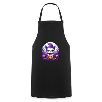 Halloween Costume de chat mignon Fête d'Halloween - Tablier de cuisine - noir - Devant - AI Model Male 185 dark (185cm)