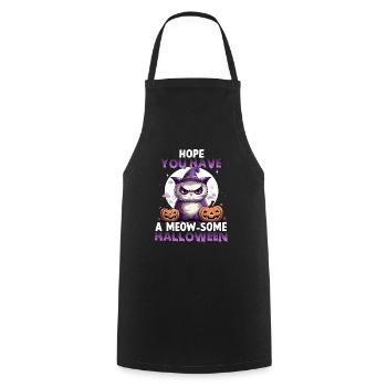Grumpy cats Halloween costume cats - Cooking Apron - black - Front - AI Model Male 185 dark (185cm)