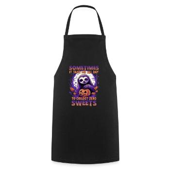 Costume amusant de paresseux d'Halloween pour les - Tablier de cuisine - noir - Devant - AI Model Male 185 dark (185cm)