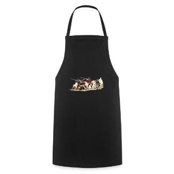 Line infantry Napoleonic soldiers Grenadier - Cooking Apron - black - Front - AI Model Male 185 dark (185cm)