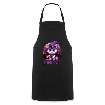 Chats Kawaii Costume d'Halloween Costume de chat - Tablier de cuisine - noir - Devant - AI Model Male 185 dark (185cm)