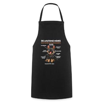Berger Allemand Propriétaire T Dog Walk Dogs - Tablier de cuisine - noir - Devant - AI Model Male 185 dark (185cm)