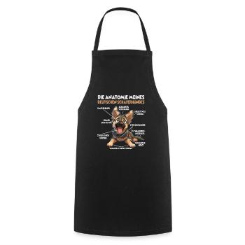 Berger Allemand Propriétaire T Dog Walk Dogs - Tablier de cuisine - noir - Devant - AI Model Male 185 dark (185cm)