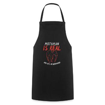 L’amour de Mothman pour les fans de Cryptid - Tablier de cuisine - noir - Devant - AI Model Male 185 dark (185cm)