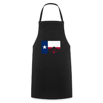 Alamo San Antonio Texas Flagge Bekleidung - Kochschürze - Schwarz - Vorne - AI Model Male 185 dark (185cm)