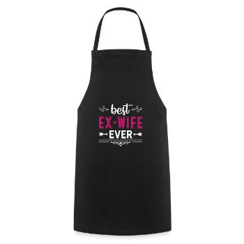 Best Ex-Wife Ever Divorced - Cooking Apron - black - Front - AI Model Male 185 dark (185cm)