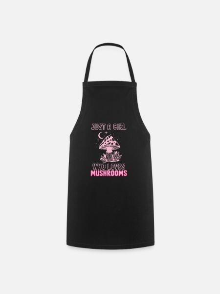 Cueilleurs de champignons et amis champignons - Tablier de cuisine - noir