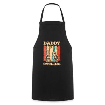 Cadeau de fête des pères pour papa pour la fête des pères - Tablier de cuisine - noir - Devant - AI Model Male 185 dark (185cm)