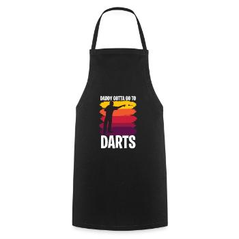 Father's Day gift for dad for Father's Day - Cooking Apron - black - Front - AI Model Male 185 dark (185cm)
