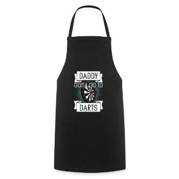Father's Day gift for dad for Father's Day - Cooking Apron - black - Front - AI Model Male 185 dark (185cm)