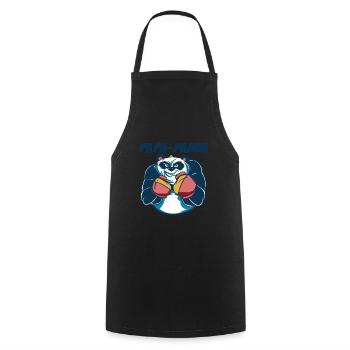 Cadeau de fête des pères pour papa pour la fête des hommes - Tablier de cuisine - noir - Devant - AI Model Male 185 dark (185cm)