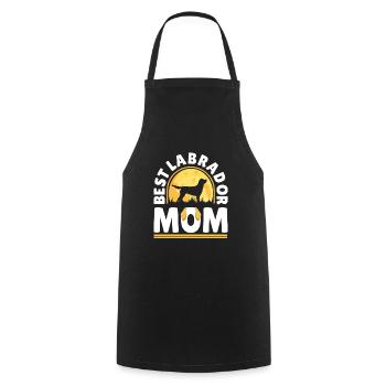 Labrador Mama parfait pour les amoureux des chiens - Tablier de cuisine - noir - Devant - AI Model Male 185 dark (185cm)